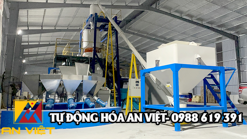 Lắp Cân định lượng 5 thành phần cho nhà máy TaiCal tại Hà Nam